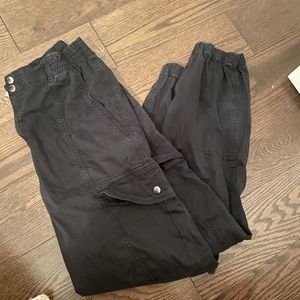 Black cargo pants
